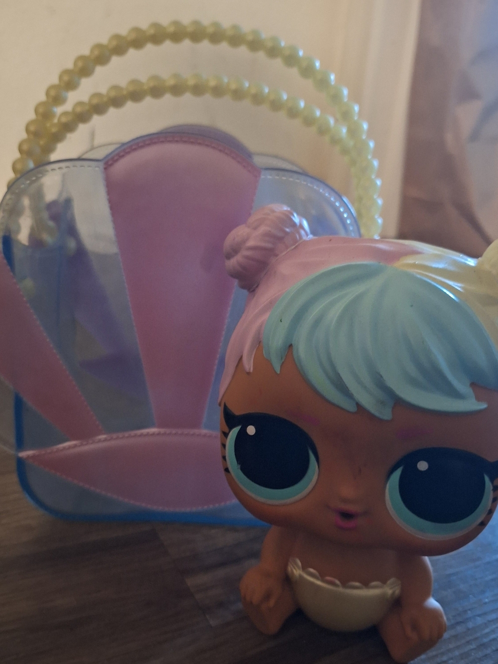 L.O.L. Surprise! Doll with Pink & Light Blue Hair and Pastel Accessory Bag